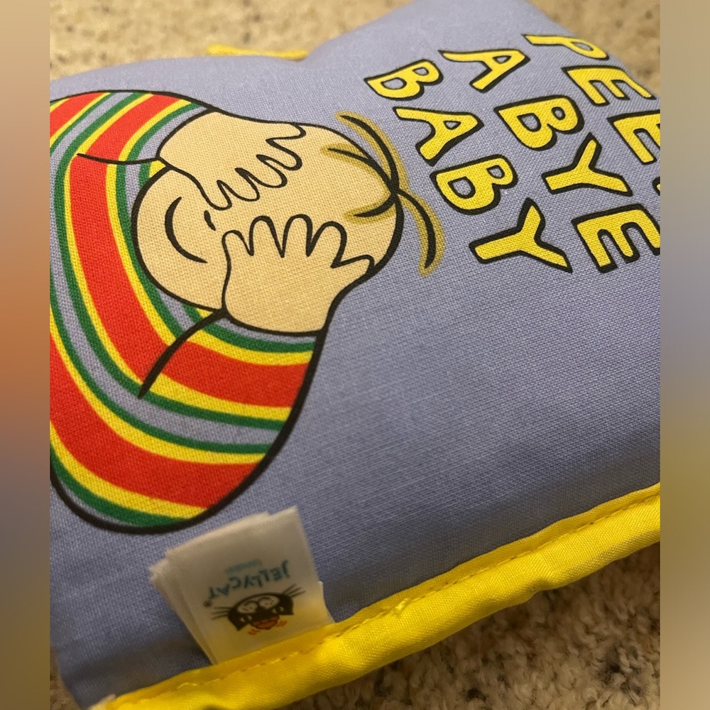 Jellycat Peek A Boo Baby Soft Rattle Book